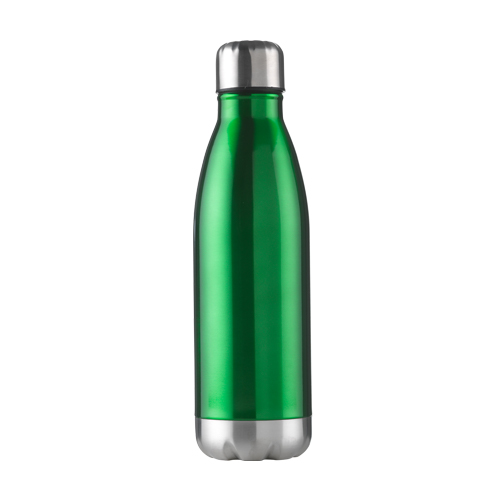 Thermosfles-met-zilveren-details-RVS-500-ml-bedrukken-groen