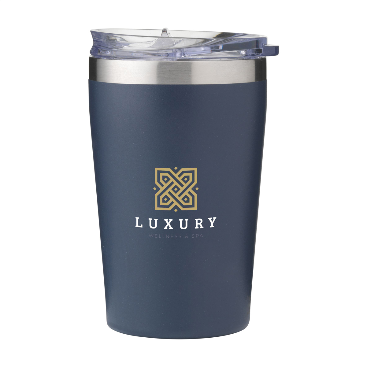 Koffiebeker-gerecycled-RVS-380-ml-bedrukken-donkerblauw