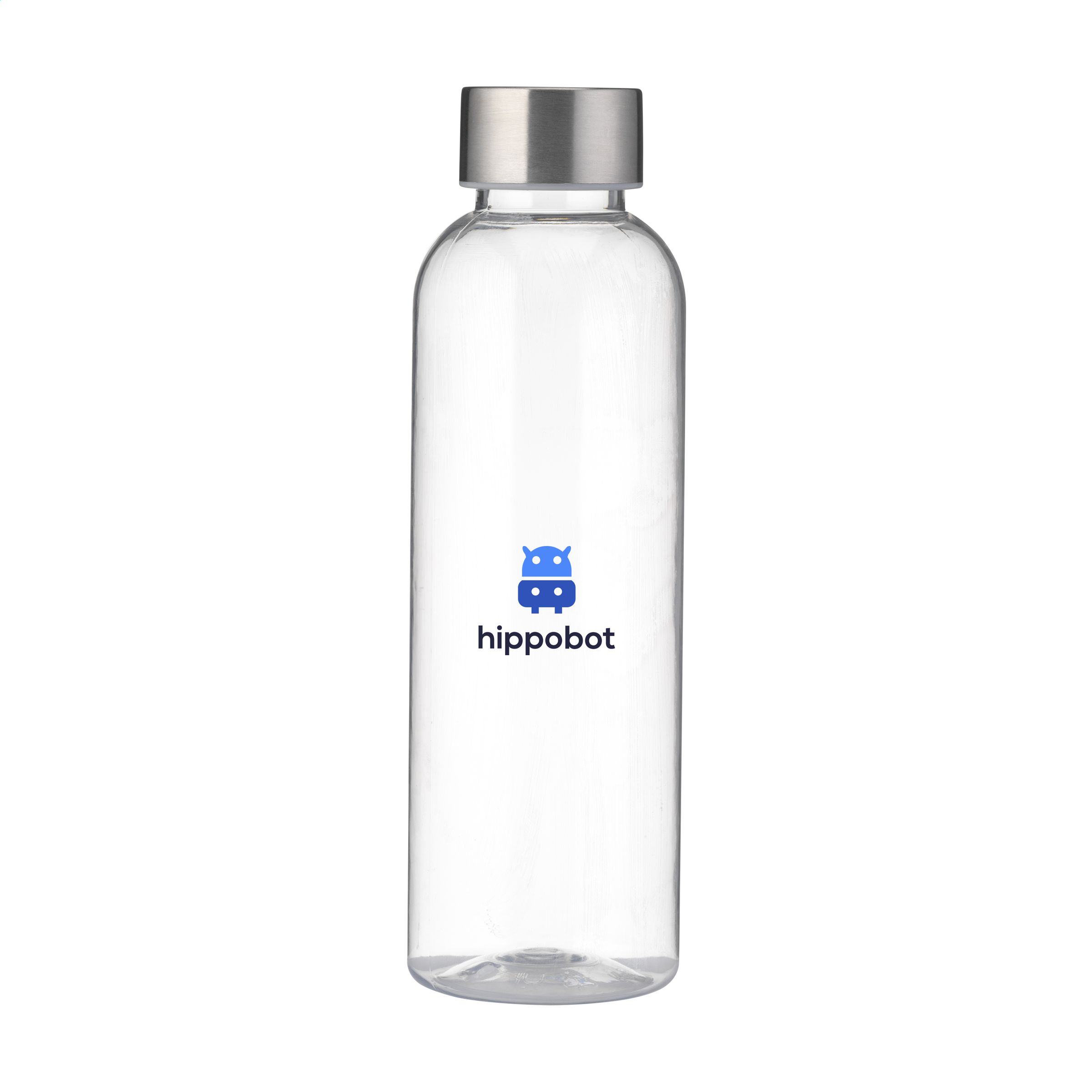 RPET-waterfles-met-RVS-schroefdop-500-ml-bedrukken-transparant