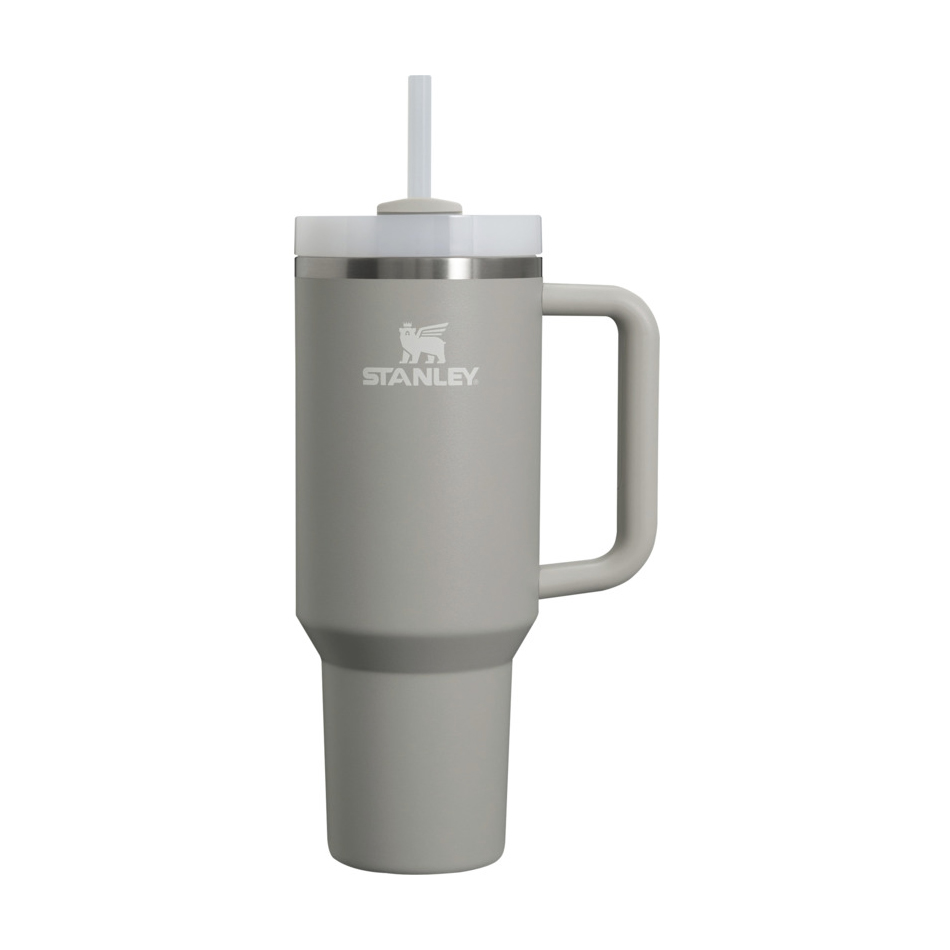 Stanley-Quencher-H20-beker-met-rietje-12L-bedrukken-grijs