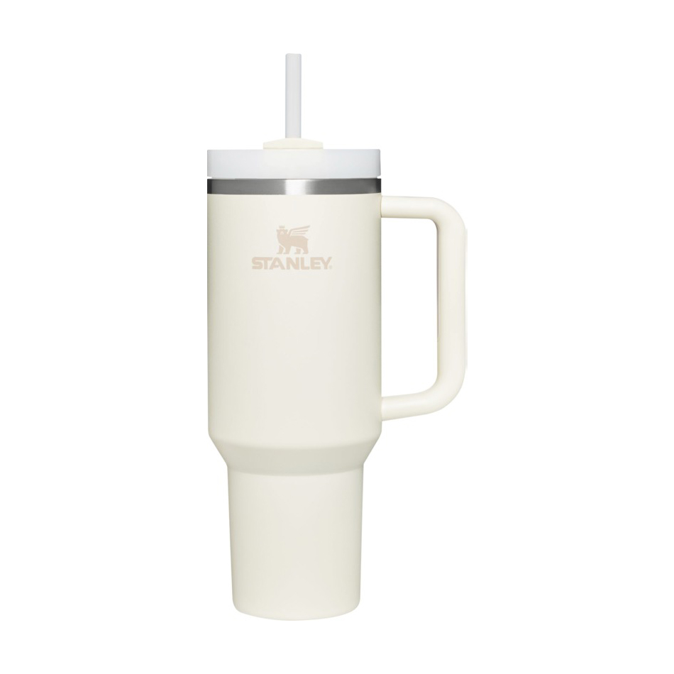 Stanley-Quencher-H20-beker-met-rietje-12L-bedrukken-beige