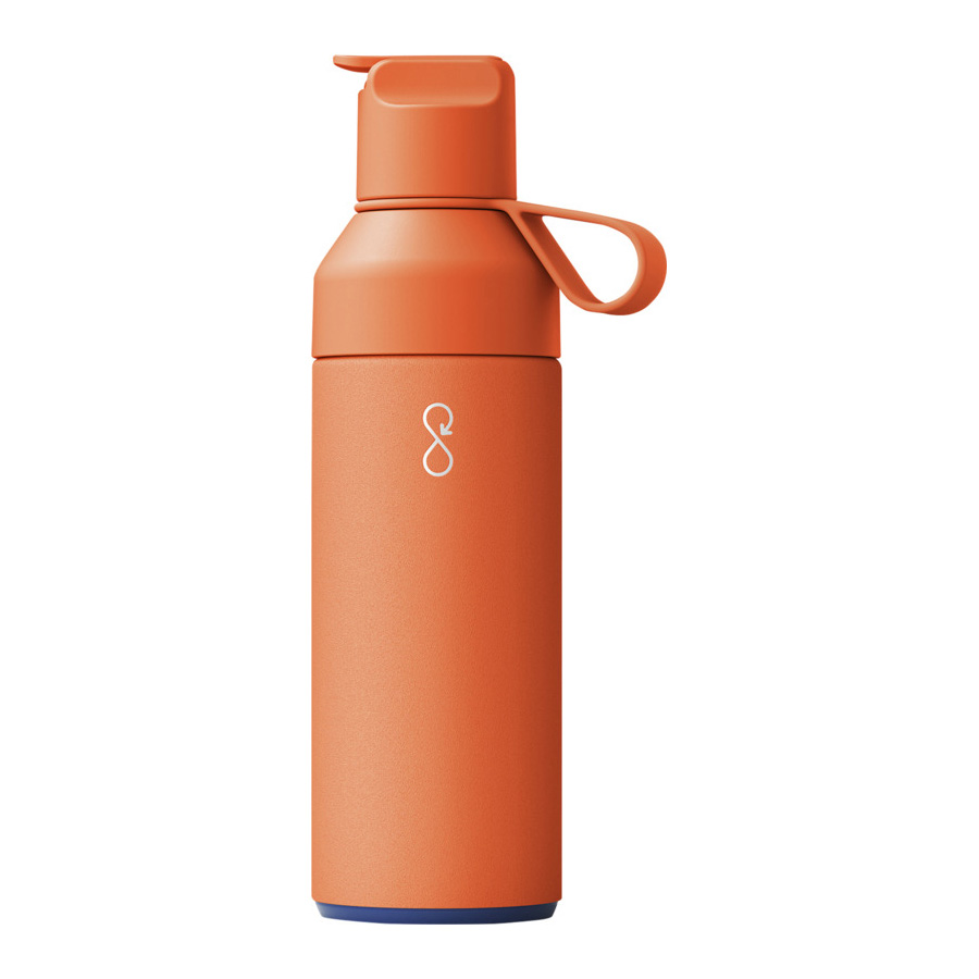 Ocean-Bottle-GO-thermosfles-Gerecycled-RVS-500-ml-bedrukken-oranje